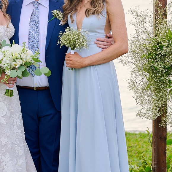 Jenny Yoo Whisper Blue Hollis Size 4 - Picture 2 of 4